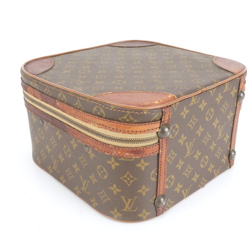 Louis Vuitton Monogram Trunk Case Stratos Mini Leather Boston Bag Business