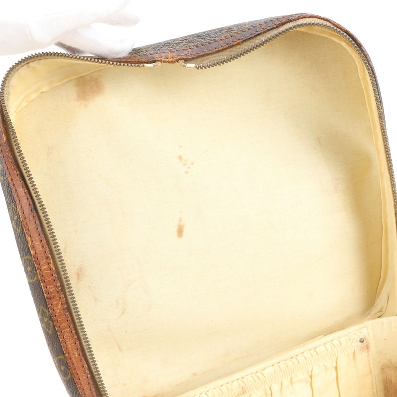 Louis Vuitton Monogram Trunk Case Stratos Mini Leather Boston Bag Business