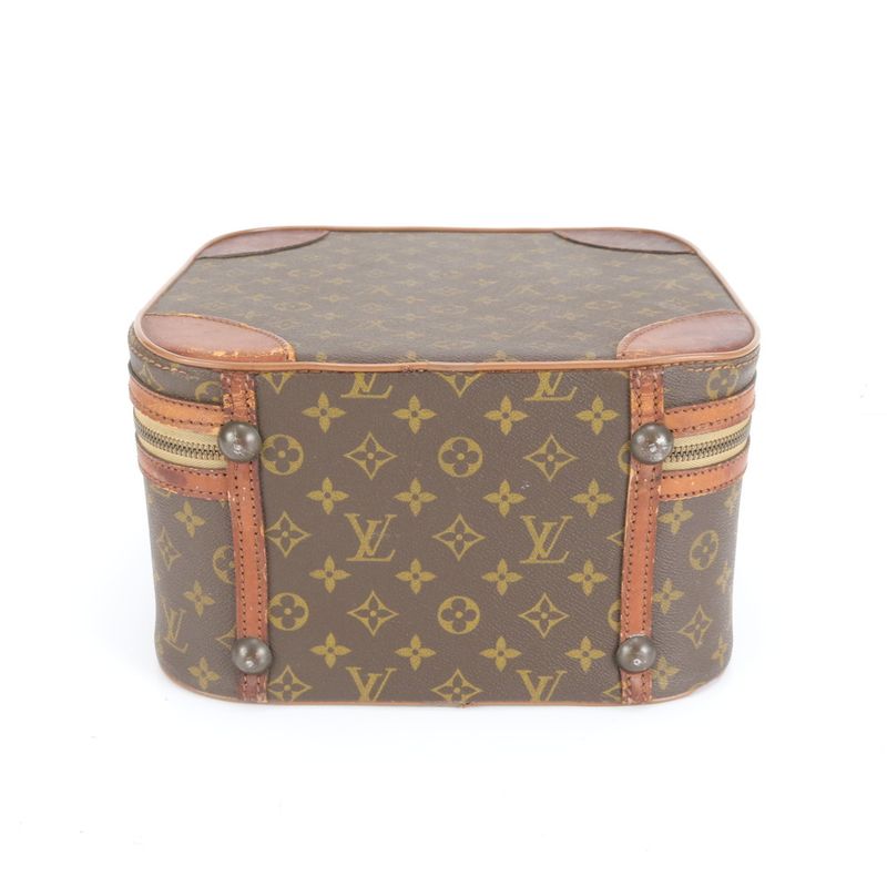 Louis Vuitton Monogram Trunk Case Stratos Mini Leather Boston Bag Business