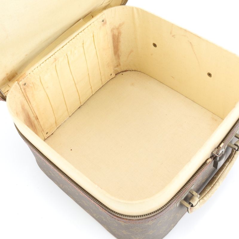 Louis Vuitton Monogram Trunk Case Stratos Mini Leather Boston Bag Business