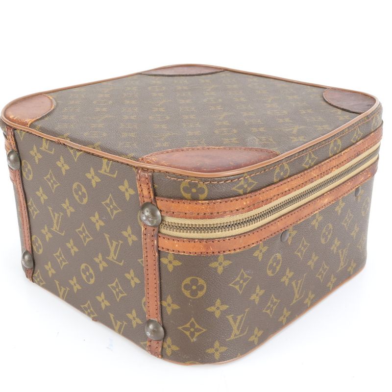 Louis Vuitton Monogram Trunk Case Stratos Mini Leather Boston Bag Business