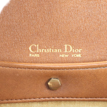 Extreme Vintage Christian Dior Clutch Leather 2WAY Shoulder Bag Shoulder Brown