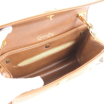 Extreme Vintage Christian Dior Clutch Leather 2WAY Shoulder Bag Shoulder Brown