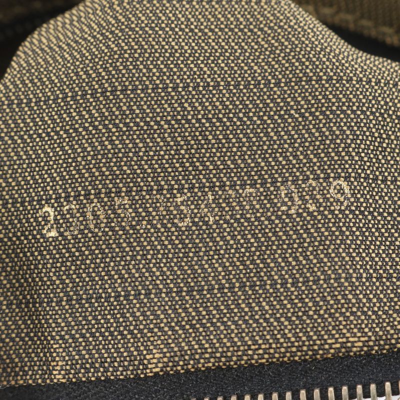 Fendi Zucca FF Leather Nylon Handbag Tote Pouch Women's RRM Dc14-6