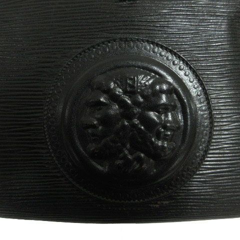 Fendi Janus God Epi Leather Handbag Shoulder Bag 625 Black