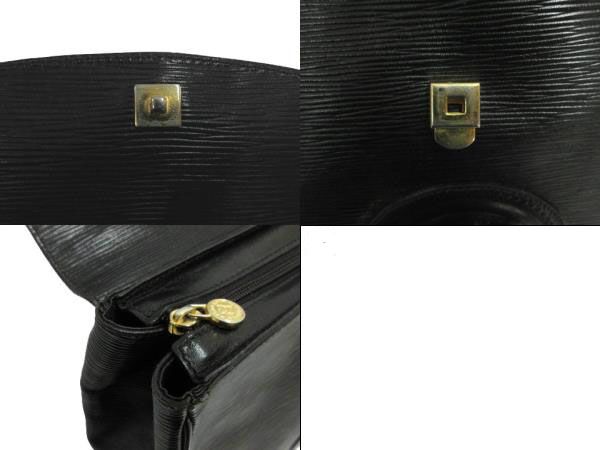 Fendi Janus God Epi Leather Handbag Shoulder Bag 625 Black