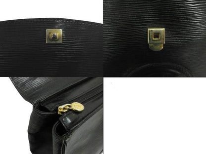 Fendi Janus God Epi Leather Handbag Shoulder Bag 625 Black