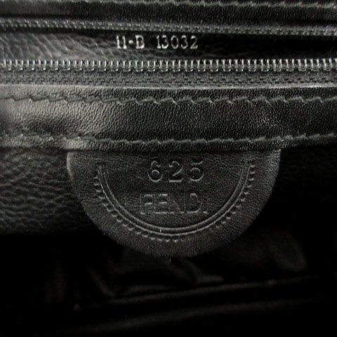 Fendi Janus God Epi Leather Handbag Shoulder Bag 625 Black