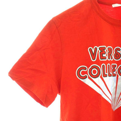 Versace Collection T-shirt Cut And Sewn Short Sleeves Logo Print S Red V800883s