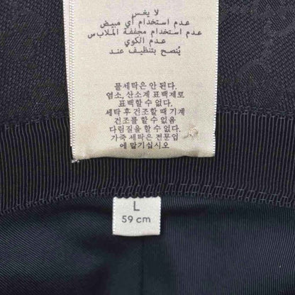 Gucci GG Canvas Fedora Hat Bucket Hat L Black 576587 AA