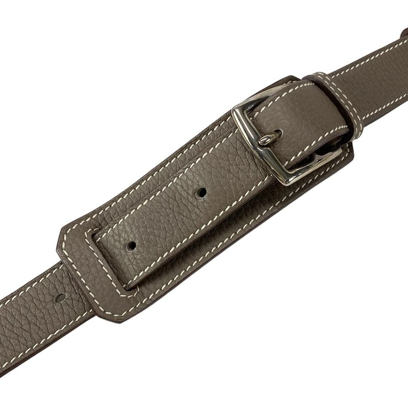 Hermes Shoulder Bag Gipsyère 28 Etoupe Silver Hardware