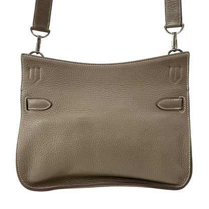 Hermes Shoulder Bag Gipsyère 28 Etoupe Silver Hardware