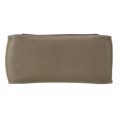 Hermes Shoulder Bag Gipsyère 28 Etoupe Silver Hardware