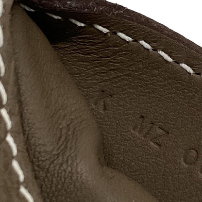 Hermes Shoulder Bag Petite Cours Etoupe Silver Hardware