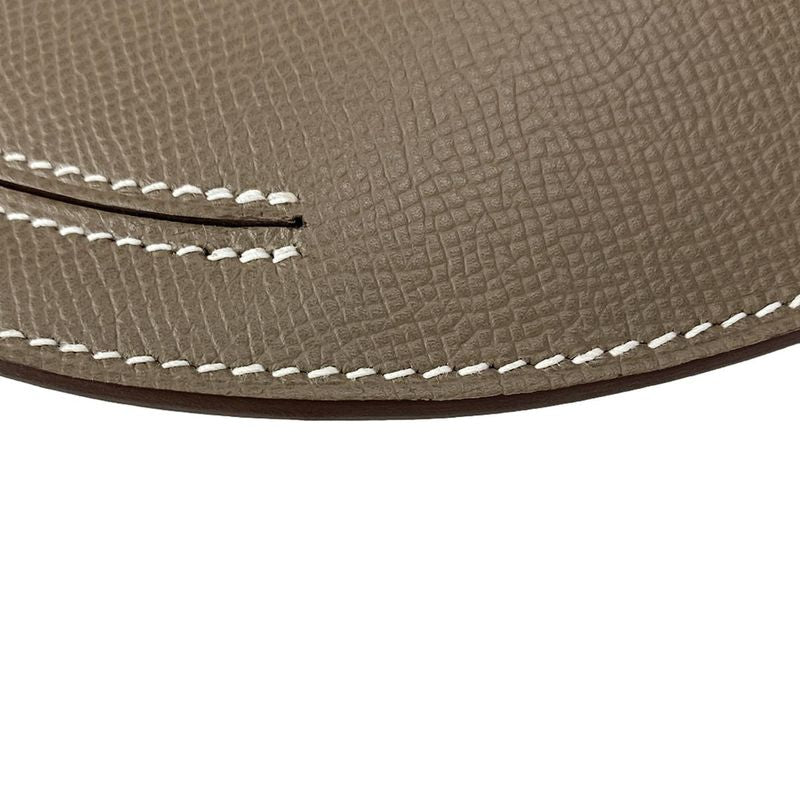 Hermes Shoulder Bag Petite Cours Etoupe Silver Hardware