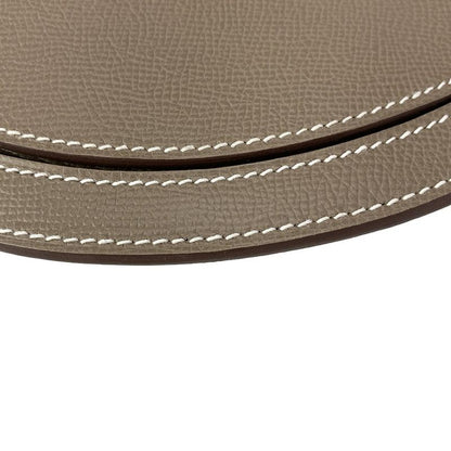 Hermes Shoulder Bag Petite Cours Etoupe Silver Hardware