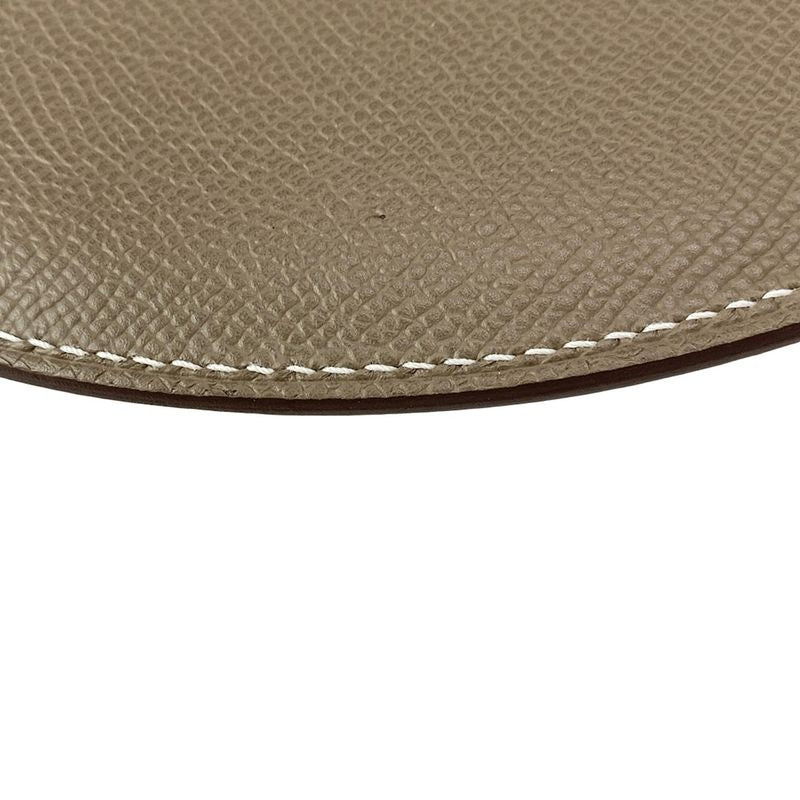 Hermes Shoulder Bag Petite Cours Etoupe Silver Hardware