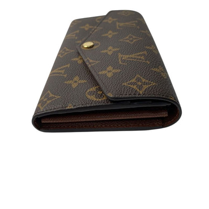 Louis Vuitton Women's Portefeuille Sarah Monogram Long Wallet with Rfid Initial