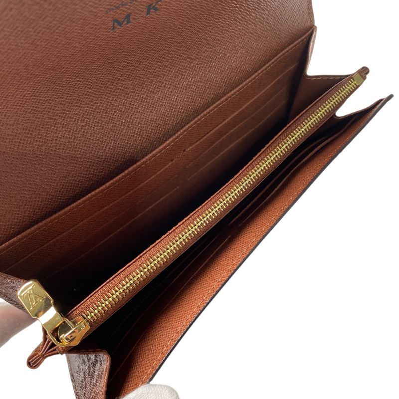 Louis Vuitton Women's Portefeuille Sarah Monogram Long Wallet with Rfid Initial