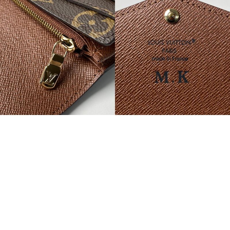 Louis Vuitton Women's Portefeuille Sarah Monogram Long Wallet with Rfid Initial