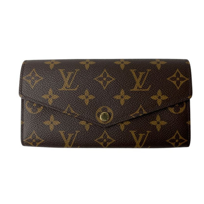 Louis Vuitton Women's Portefeuille Sarah Monogram Long Wallet with Rfid Initial