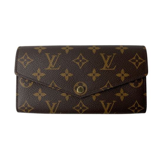 Louis Vuitton Women's Portefeuille Sarah Monogram Long Wallet with Rfid Initial