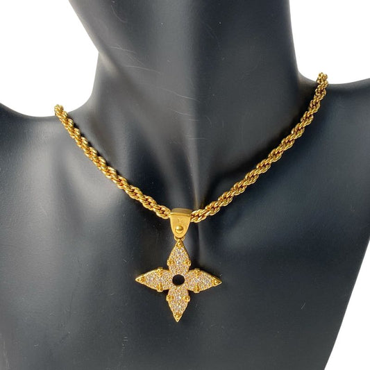 Louis Vuitton Women's Pendant ・lv Rope Necklace M01751 Ob0274