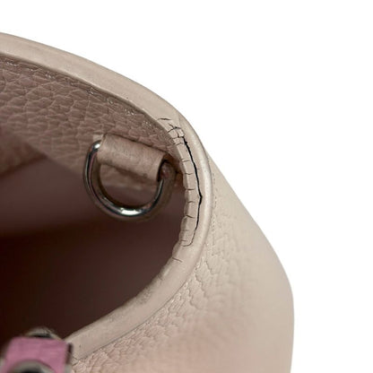 Louis Vuitton Capucines MM 2way Shoulder Bag Handbag Taurillon Ivory Pink Women