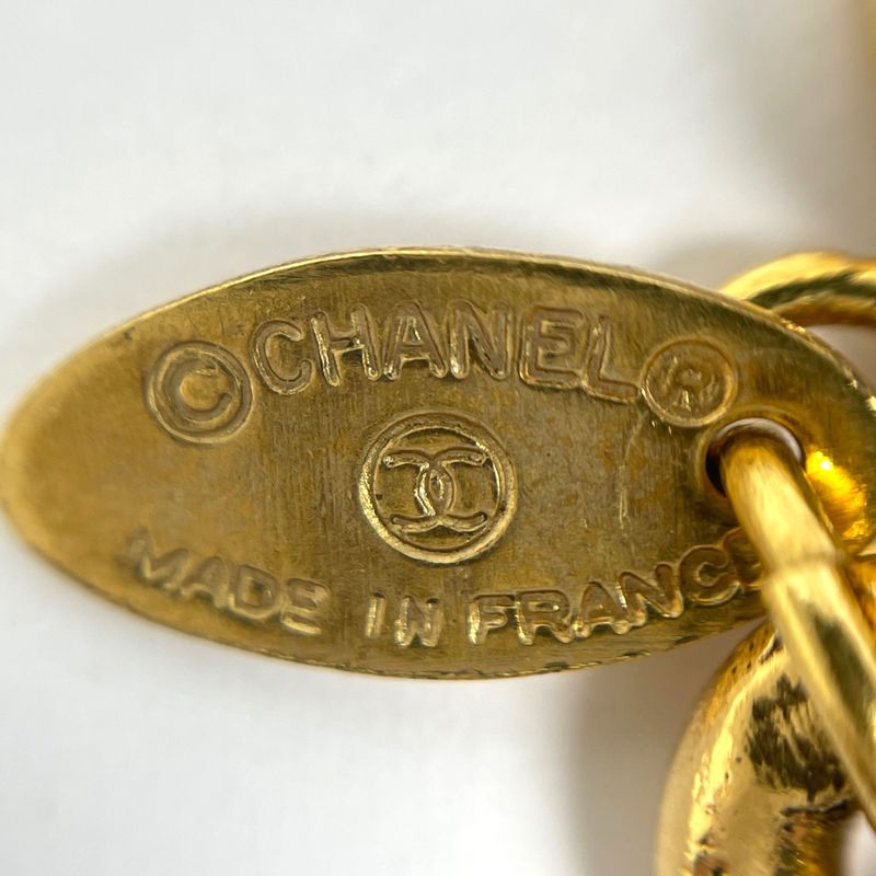 Chanel Coco Mark Bracelet Matelasse Bangle Bracelet GP Gold Ladies