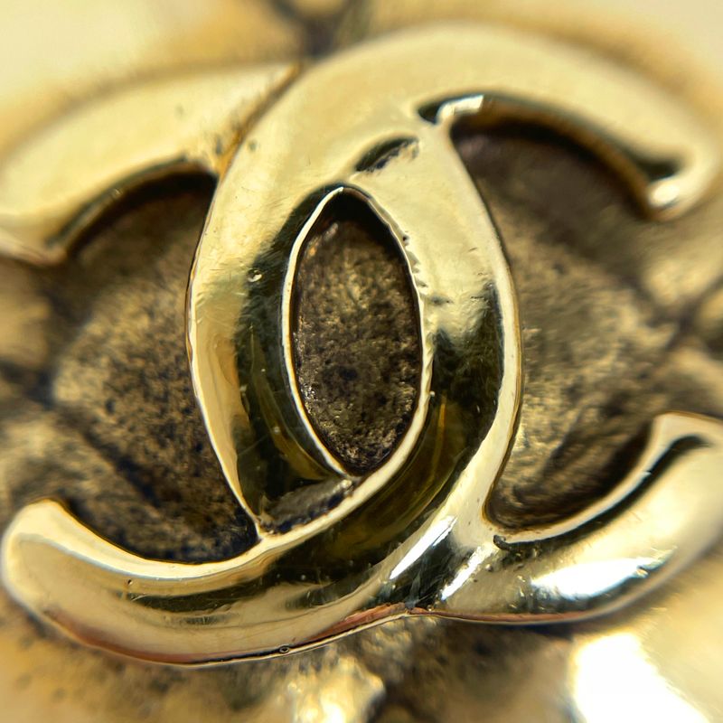 Chanel Coco Mark Bracelet Matelasse Bangle Bracelet GP Gold Ladies