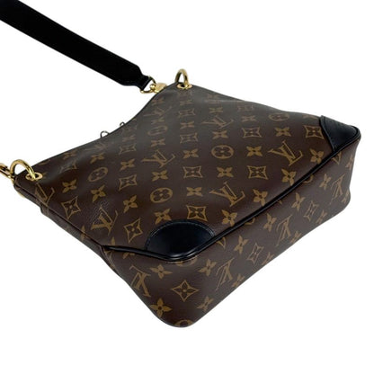 Louis Vuitton Odeon Nm PM Crossbody Shoulder Bag Monogram Brown Noir Black