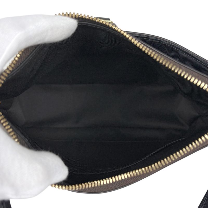 Louis Vuitton Odeon Nm PM Crossbody Shoulder Bag Monogram Brown Noir Black