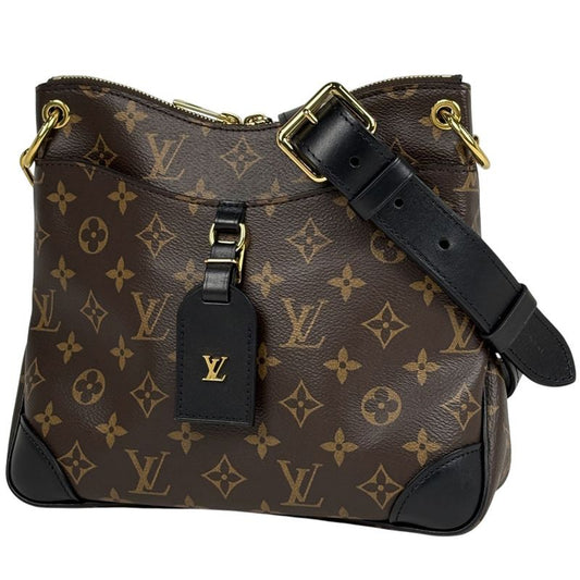 Louis Vuitton Odeon Nm PM Crossbody Shoulder Bag Monogram Brown Noir Black