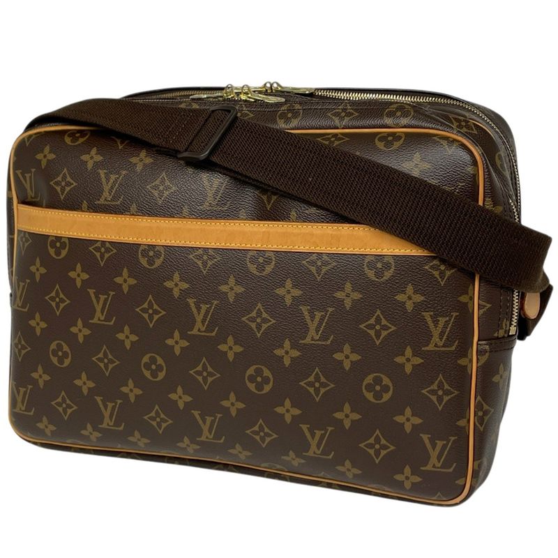 Louis Vuitton Reporter GM Crossbody Shoulder Bag Monogram Brown M45252 Women