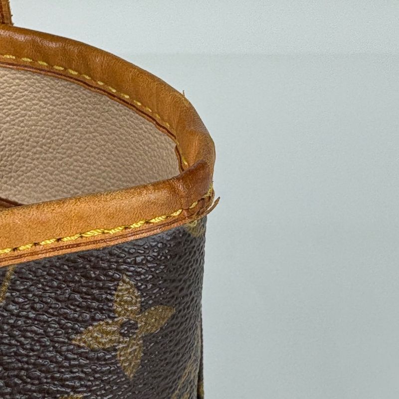 Louis Vuitton Petit Bucket PM Shoulder Bag Bucket Shape Tote Bag Monogram Brown