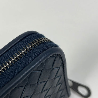 Bottega Veneta Veneta Intrecciato Round Zipper Round Zip Long Wallet Leather