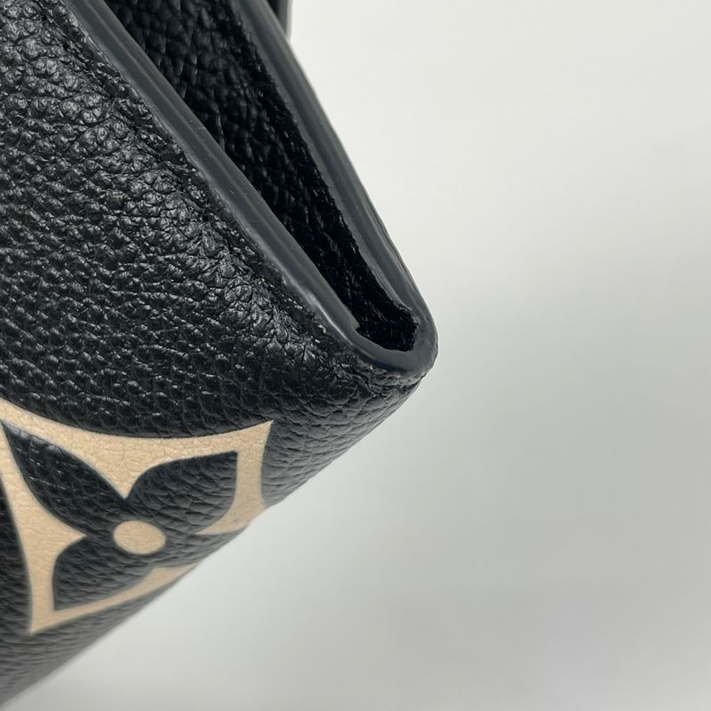 Louis Vuitton Portefeuille Emilie Bicolor Giant Long Wallet Monogram Empreinte