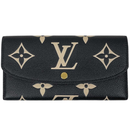 Louis Vuitton Portefeuille Emilie Bicolor Giant Long Wallet Monogram Empreinte