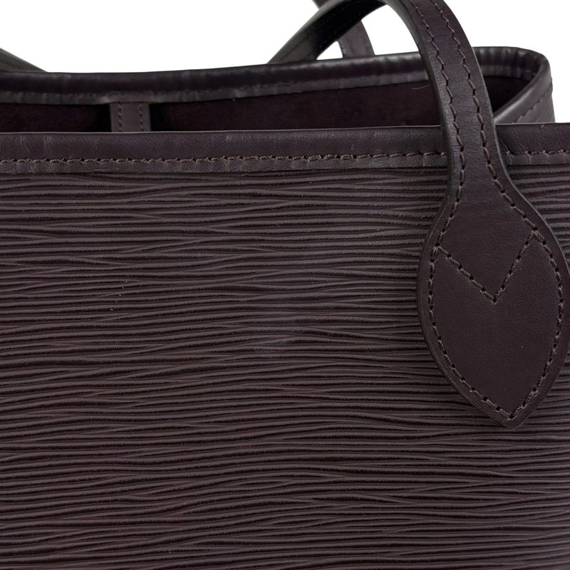 Louis Vuitton Neverfull MM Handbag Tote Bag Epi Ketchu (dark Brown) M40955 Women