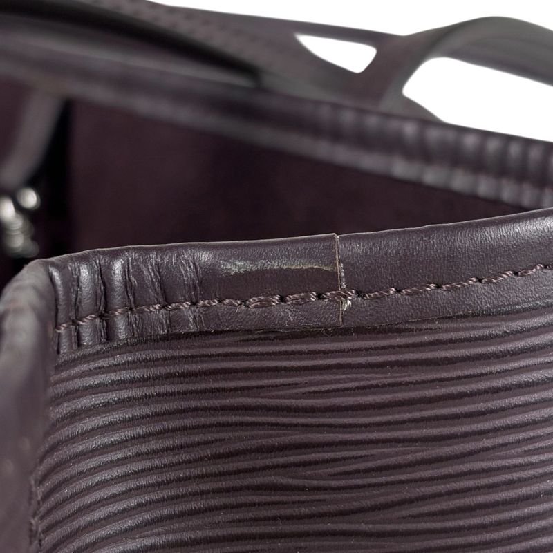 Louis Vuitton Neverfull MM Handbag Tote Bag Epi Ketchu (dark Brown) M40955 Women
