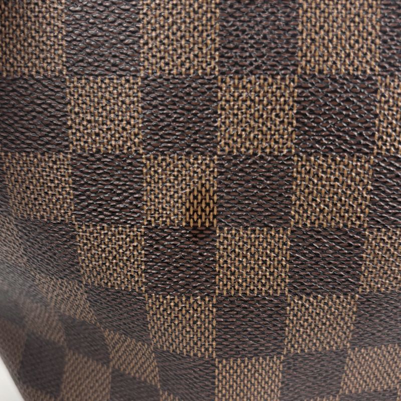 Louis Vuitton Neverfull PM Handbag Shopping Tote Bag Damier Brown N51109 Women