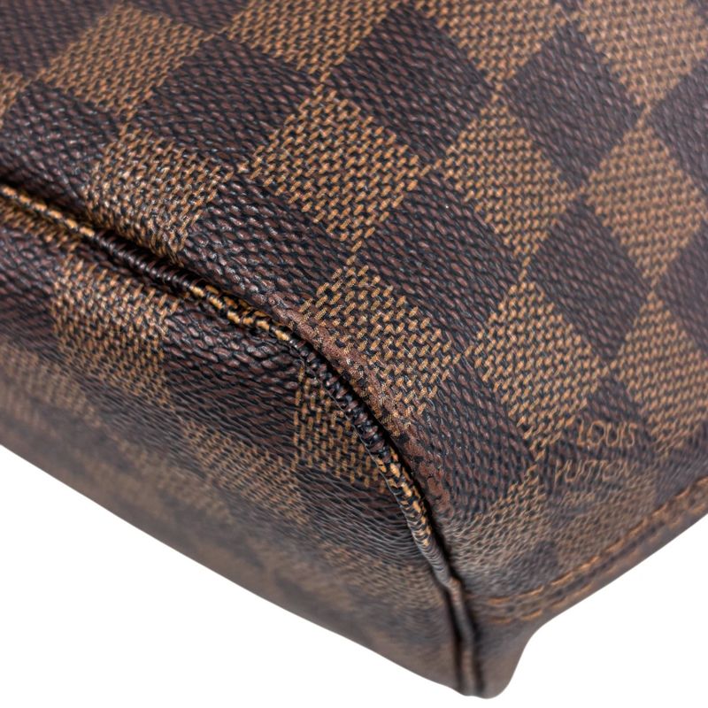 Louis Vuitton Neverfull PM Handbag Shopping Tote Bag Damier Brown N51109 Women