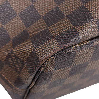 Louis Vuitton Neverfull PM Handbag Shopping Tote Bag Damier Brown N51109 Women