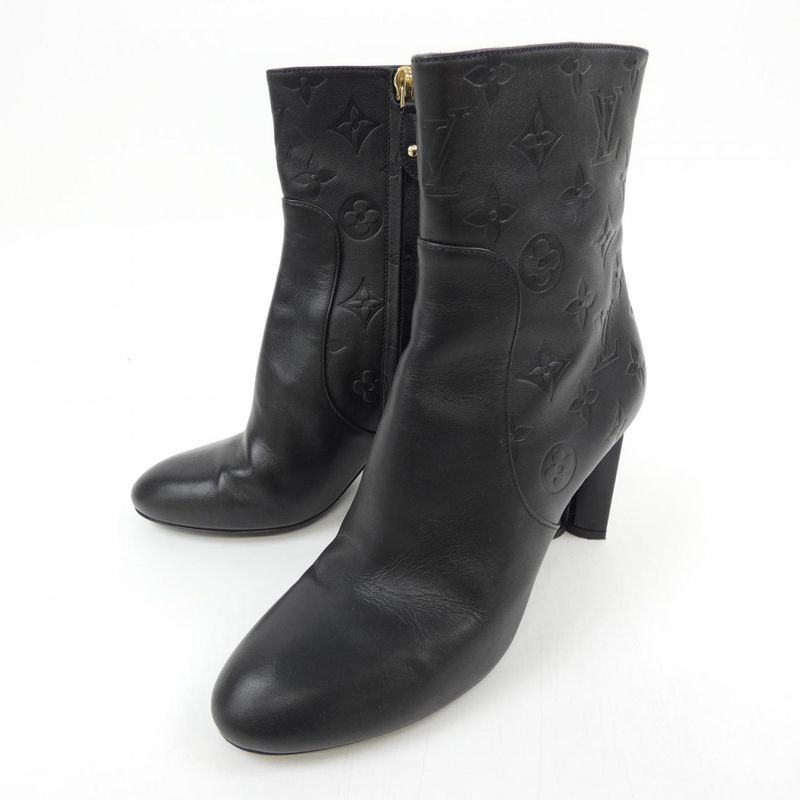 Louis Vuitton Monogram Pattern Debossed Boots