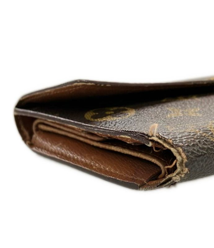 Louis Vuitton Trifold Long Wallet Monogram Porte Trésor International M61215