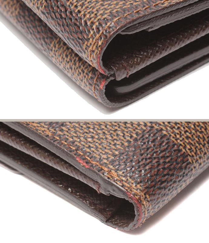 Louis Vuitton W Hook Wallet Damier Portefeuille Elise N61654 Ladies Men Louis