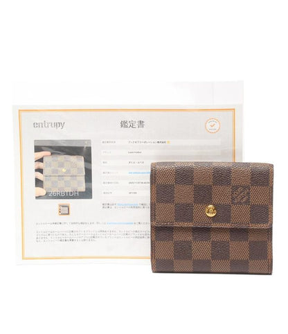 Louis Vuitton W Hook Wallet Damier Portefeuille Elise N61654 Ladies Men Louis