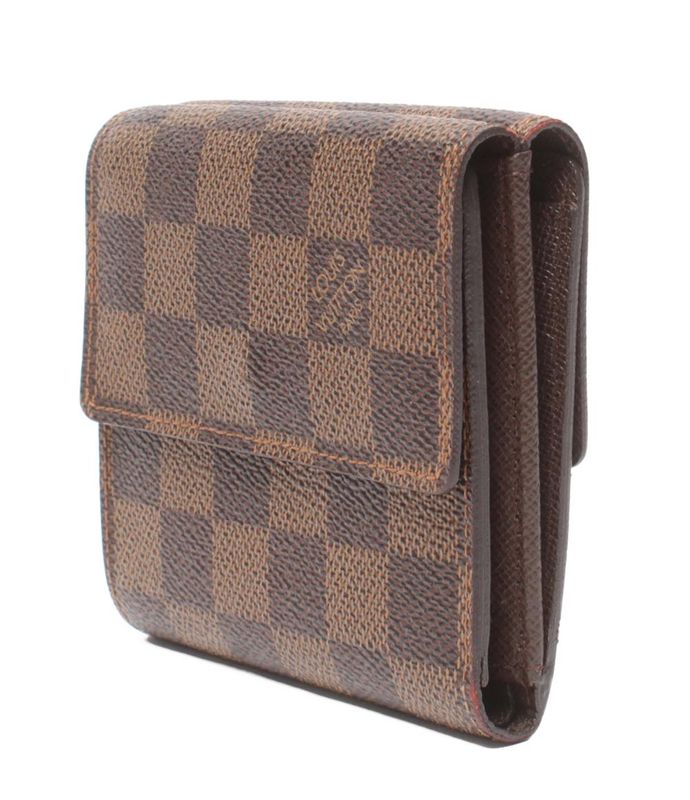 Louis Vuitton W Hook Wallet Damier Portefeuille Elise N61654 Ladies Men Louis