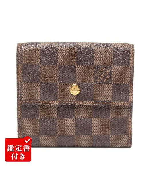 Louis Vuitton W Hook Wallet Damier Portefeuille Elise N61654 Ladies Men Louis