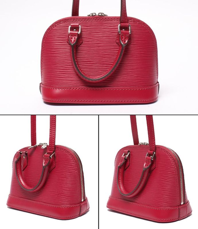 Louis Vuitton 2way Shoulder Bag Handbag Crossbody Nano Alma Epi M50631 Louis